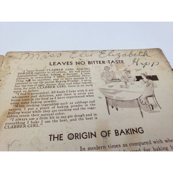Clabber Girl Baking Powder Company Booklet Recipes 1930s Vintage - Picture 4 of 13